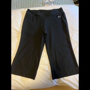 NIKE Dri-Fit Black athletic capri.